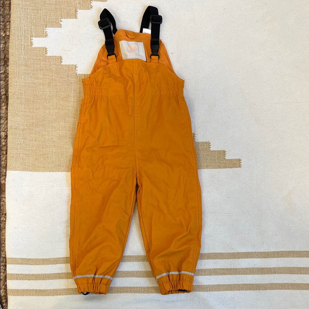 Zara Kids Vibrant Orange Overalls
